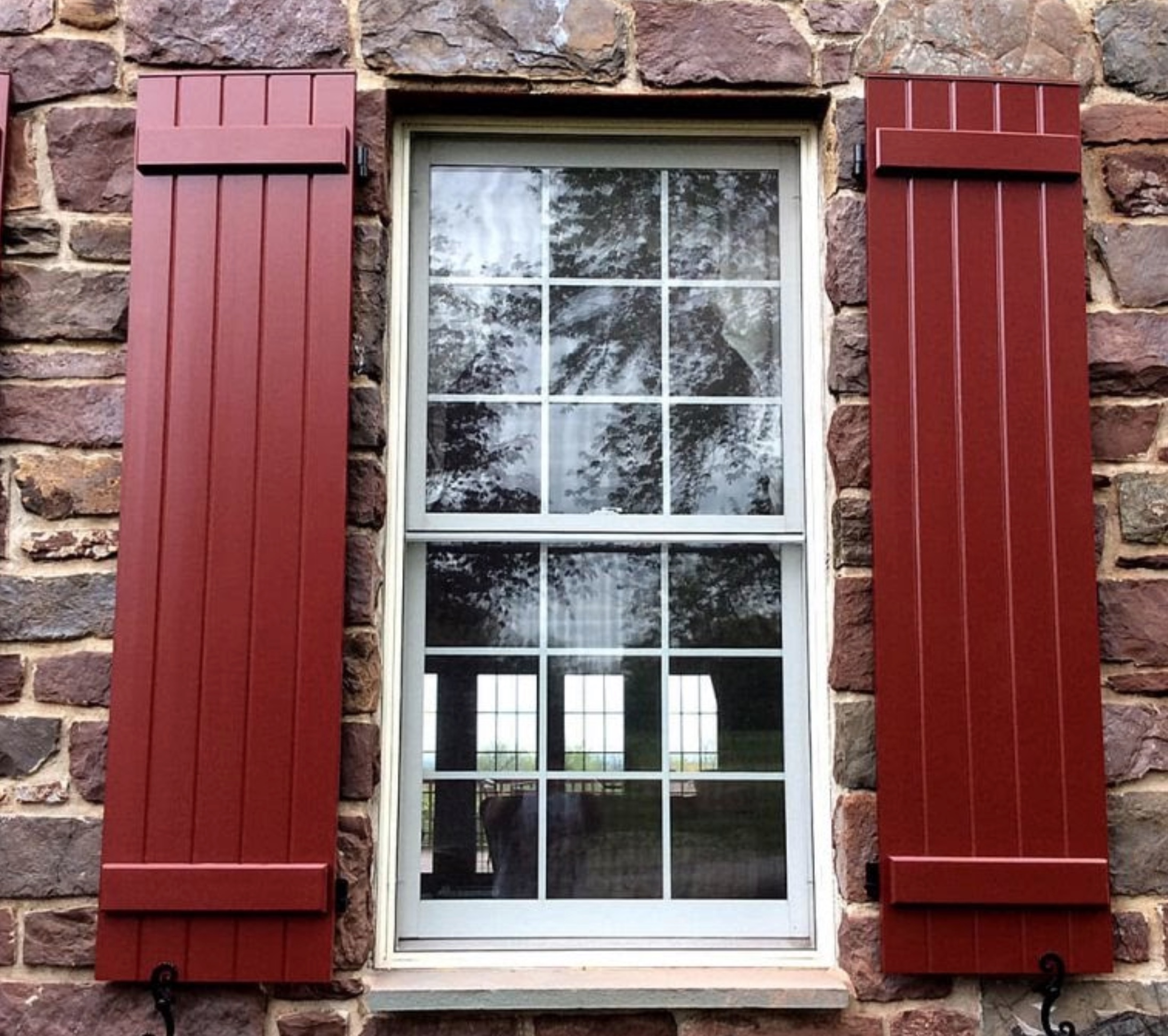 10 Rustic Exterior Window Shutter Designs For Your Home Timberlane   Rustic Looking Shutters 